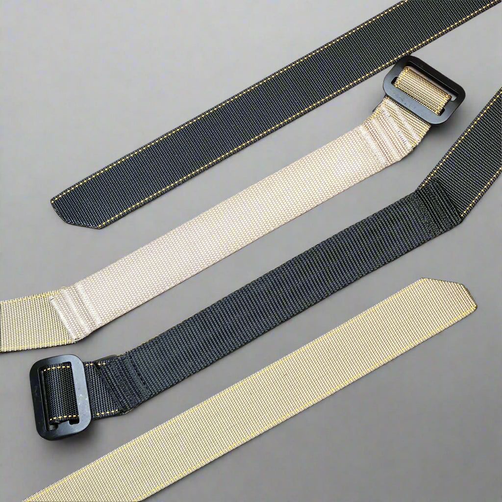 AIWB CCW belts tan and black